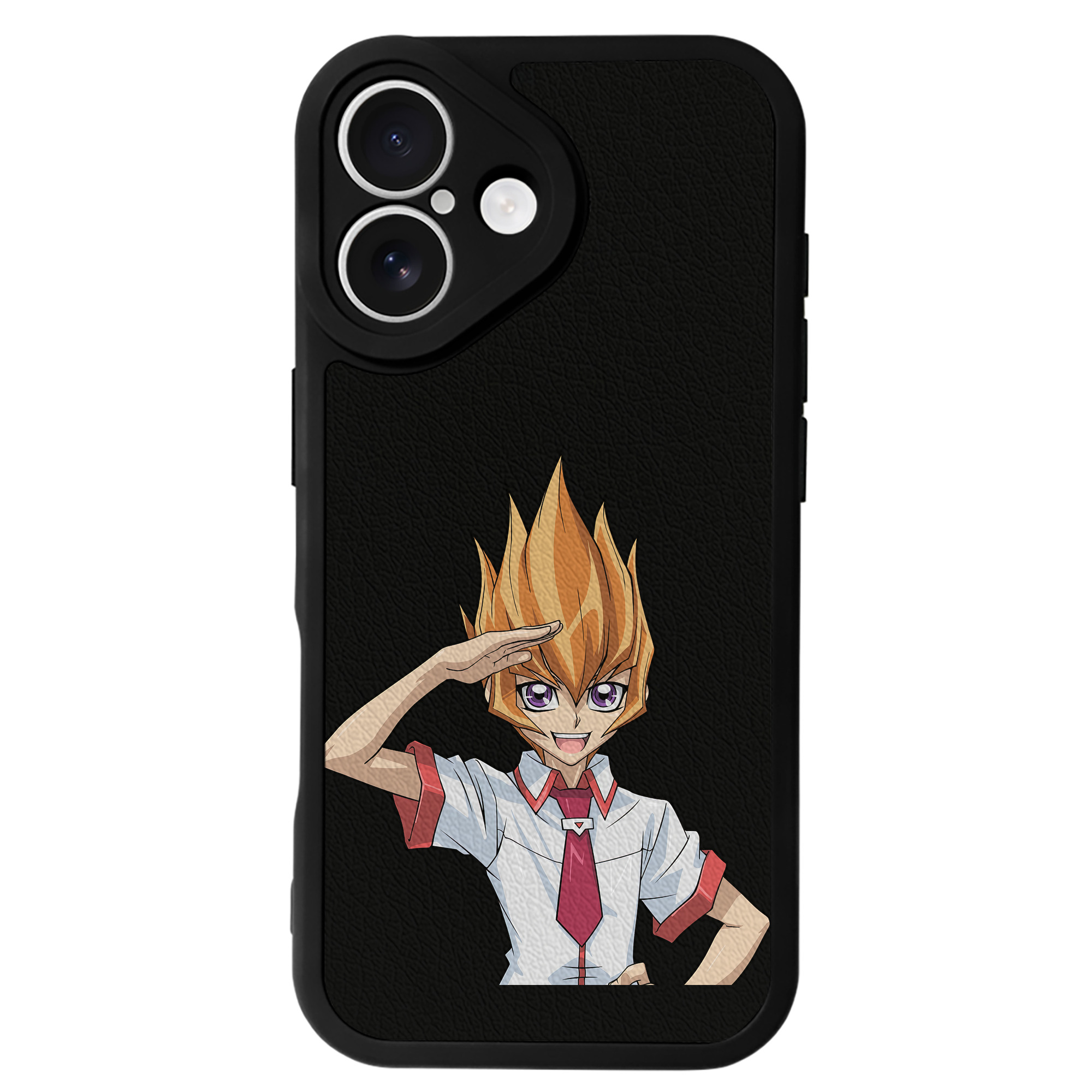 遊☆戯☆王 Yu-Gi-Oh! 【iPhone 16シリーズ対応】シリコンスマホケース（レザー調） 材質：シリコン